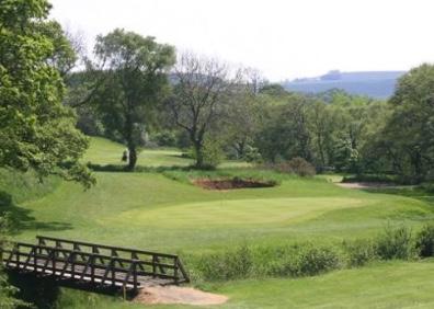 Overlooking one of the greens